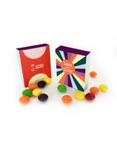 Tablettask med smak av skittles